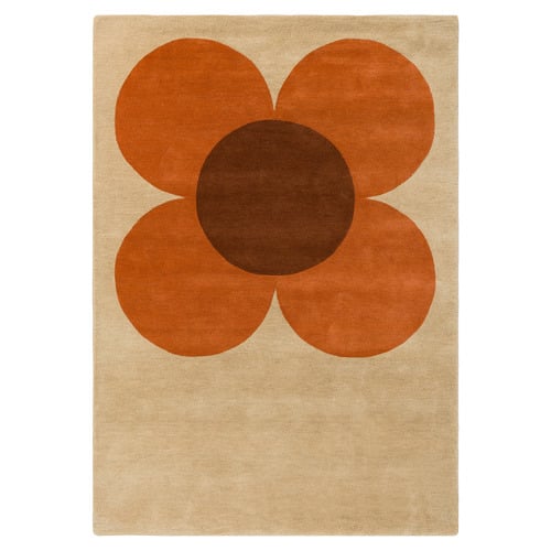 Flower Placement Hand-Tufted Pure New Wool Rug