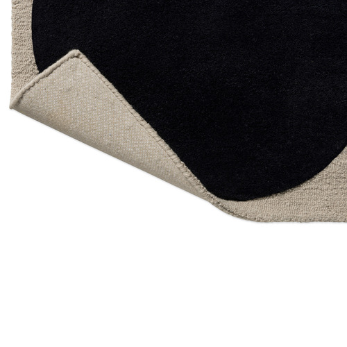 Blue & Navy Spot Square Hand-Tufted Pure New Wool Rug