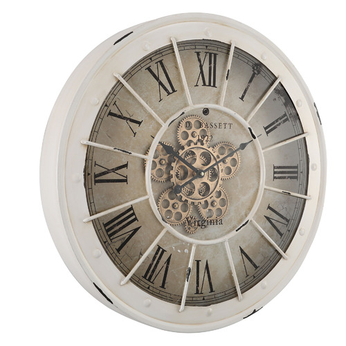 60cm J.D. Bassett Metal Wall Clock Temple & ster