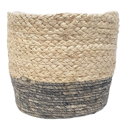 3 Piece Natural & Grey Hemsley Planter Set