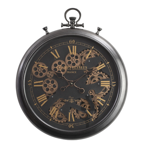 Champs Elysees Metal Wall Clock
