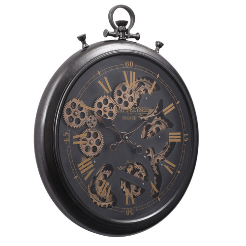 Champs Elysees Metal Wall Clock