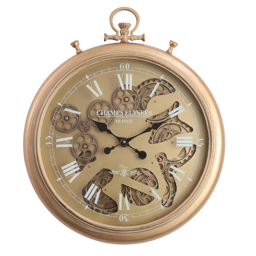 Champs Elysees Metal Wall Clock