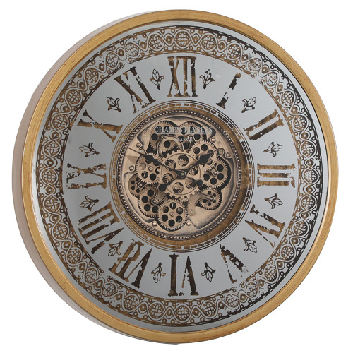80cm Gold Champs Elysees Metal Wall Clock