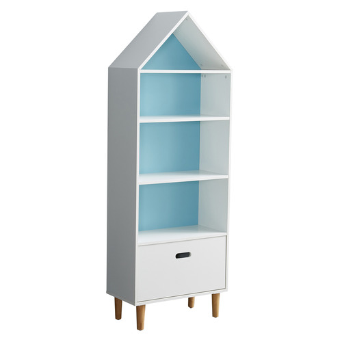 All 4 Kids White & Blue Ivy Bookcase