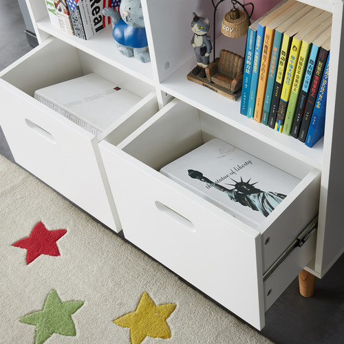 All 4 Kids White & Pink Ivy Bookcase