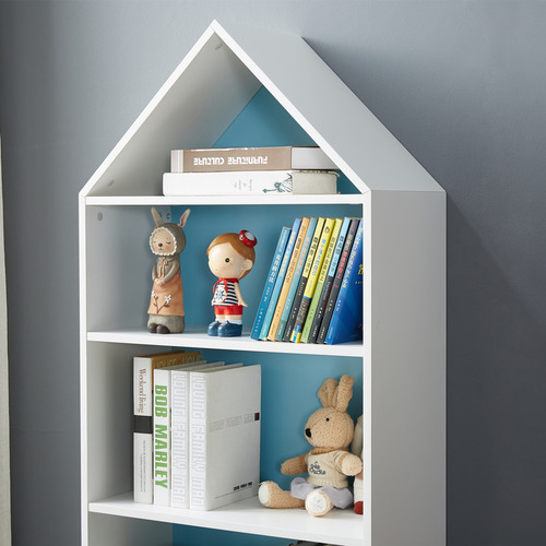 All 4 Kids White & Blue Ivy Bookcase