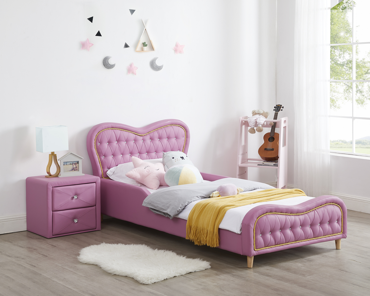 All 4 Kids Brooklyn Faux Leather Single Bed