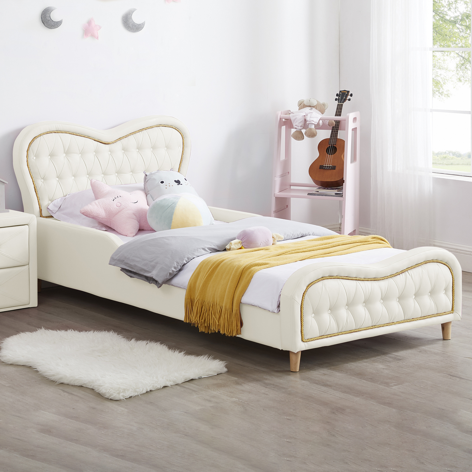 All 4 Kids Brooklyn Faux Leather Single Bed