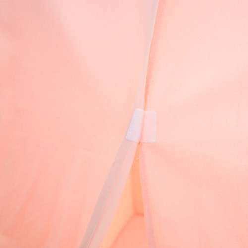 Large Cotton Canvas Kids Pink Flower Tee-pee with Floor Mat