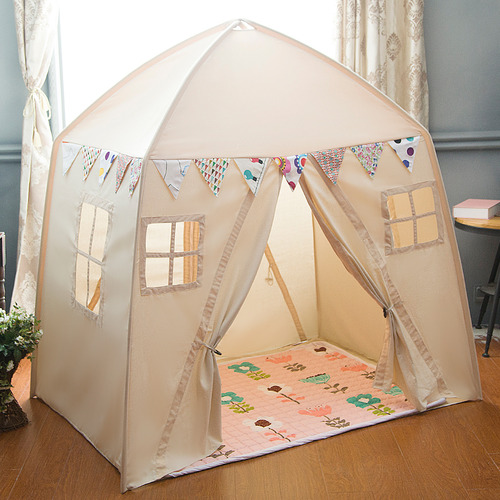 All 4 Kids Square House Cotton Teepee Tent