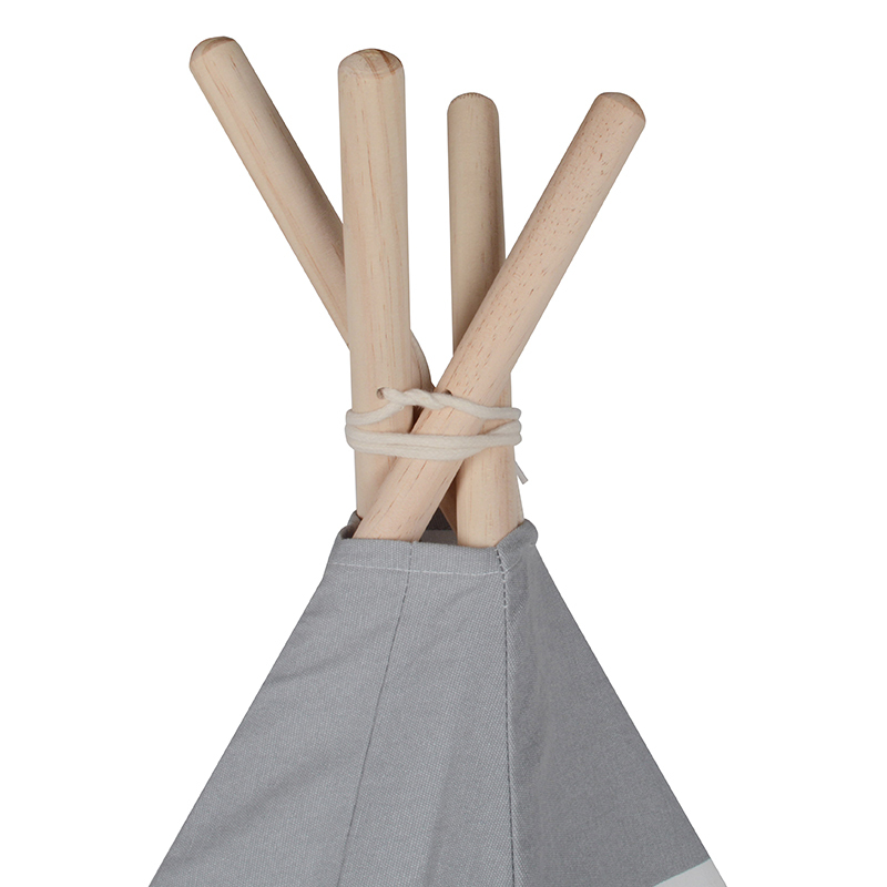 Large Cotton Canvas Pink Flower Square Kids' Teepee