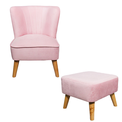 All 4 Kids 2 Piece Kinsley Armchair & Stool Set