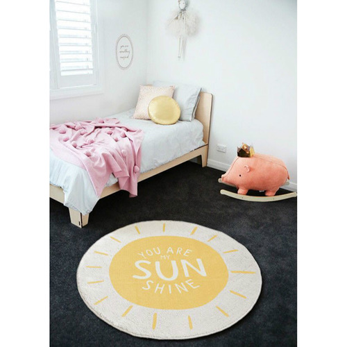You Are My Sunshine Round PowerLoomed Rug Temple & ster