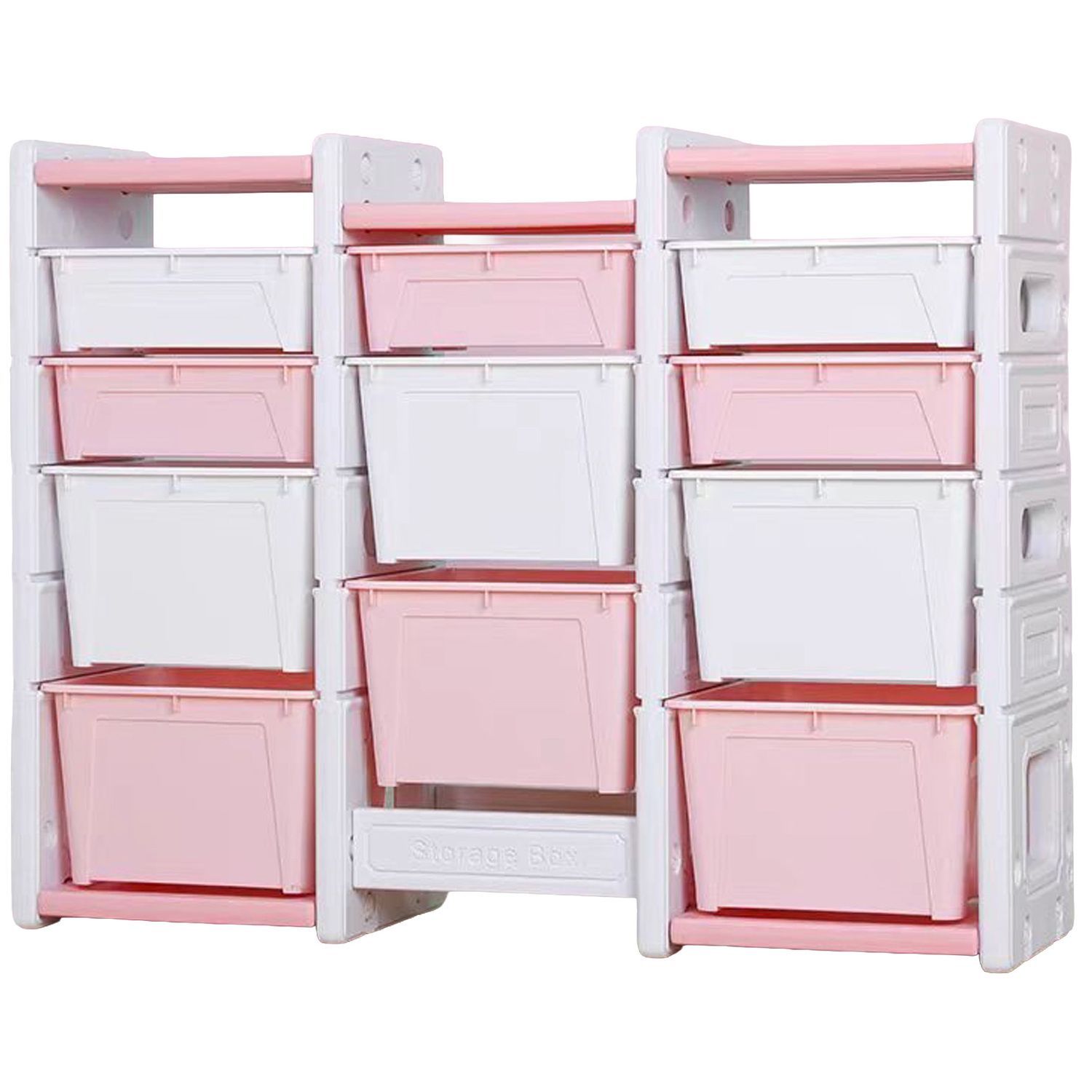 White & Aqua Combined Storage Unit