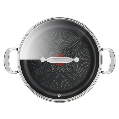 Tefal Jamie Oliver by Tefal Cooks Classic 30cm Shallow Induction Pan with Lid & Reviews Temple