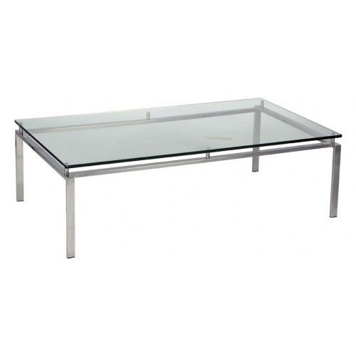 Stainless Steel Frame & Glass Coffee Table | Temple & Webster