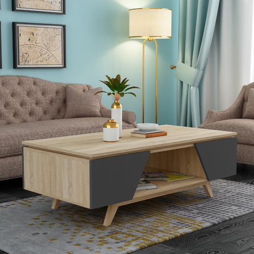 KD Furniture Nordic Oak Wood Coffee Table & Reviews | Temple & Webster