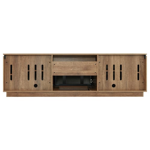 Dark Oak & Black Hollywood TV Cabinet