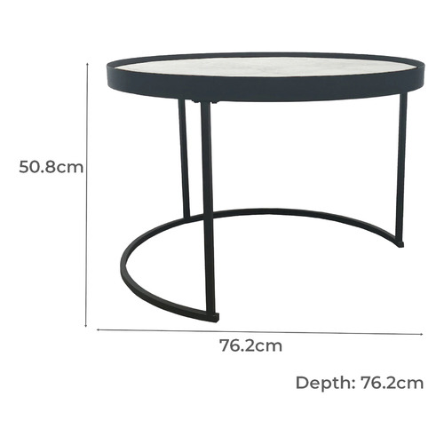 2 Piece Nesting Coffee Table Set