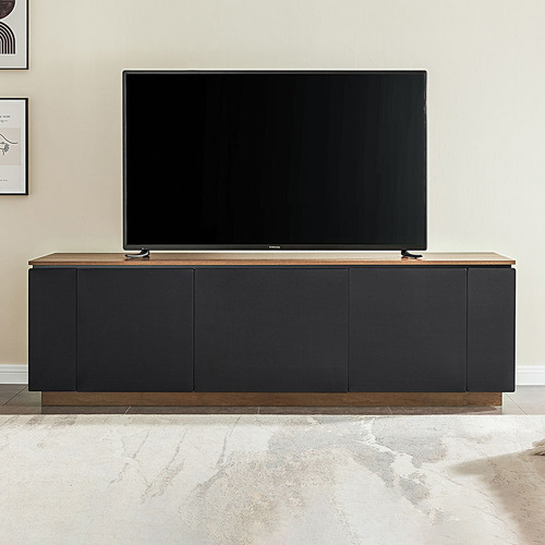 Dark Oak & Black Hollywood TV Cabinet