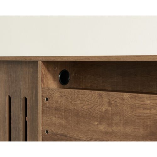 Dark Oak & Black Hollywood TV Cabinet