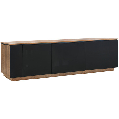 Dark Oak & Black Hollywood TV Cabinet