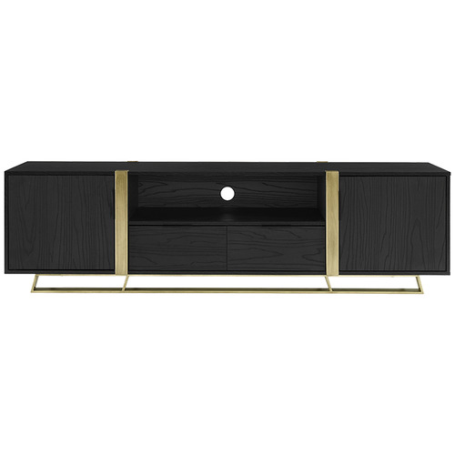 Monument Furniture Black & Gold Athena TV Unit | Temple & Webster