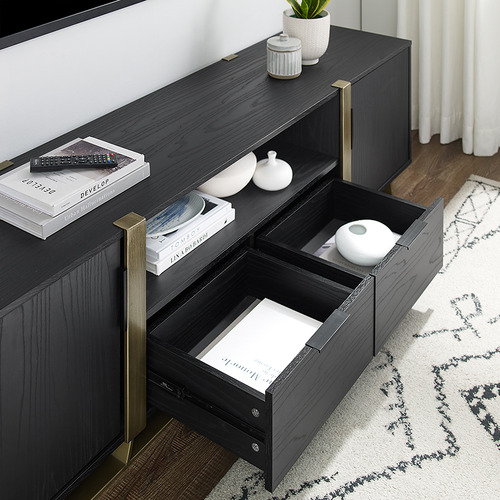 Black & Gold Athena TV Unit