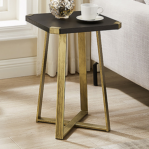 Black & Gold Simone Side Table