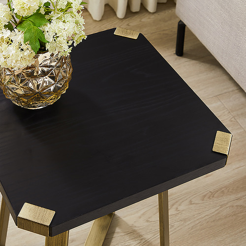 Black & Gold Simone Side Table