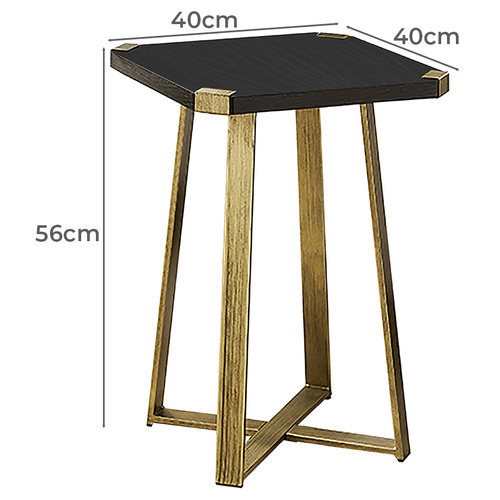 Black & Gold Simone Side Table