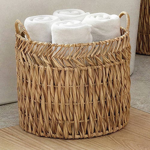 4 Piece Florence Woven Water Hyacinth Basket Set