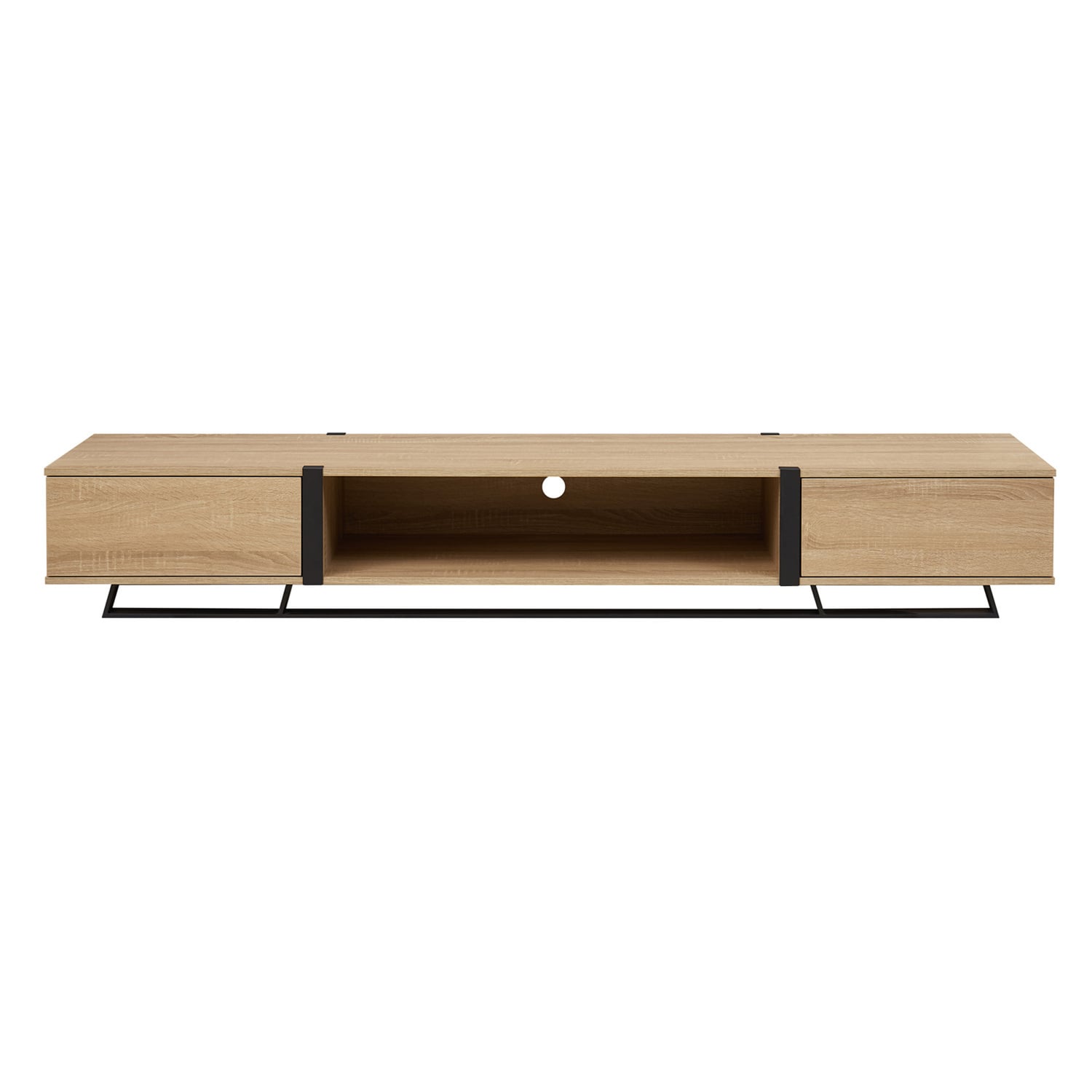 200cm-Athena-2-Drawer-TV-Unit