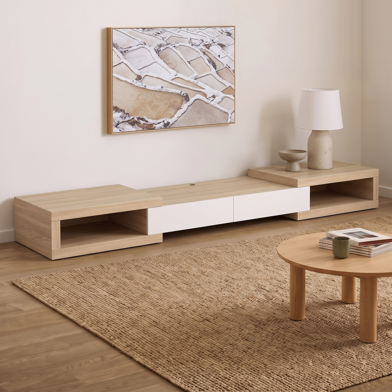 Split Extendable TV Unit