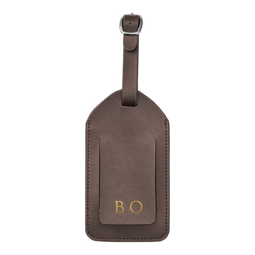 Corban & Blair Basics Brown Luggage Tag Temple & ster