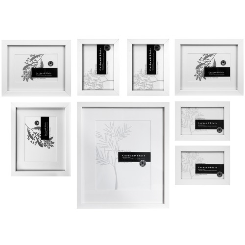 8 Piece Kauri Slim Box Wall of Frames Set