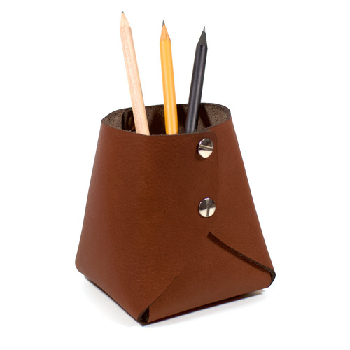 Tan Artisan Leather Pen Pod | Temple & Webster