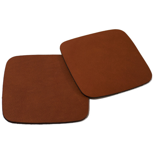 Tan Artisan Leather Coasters