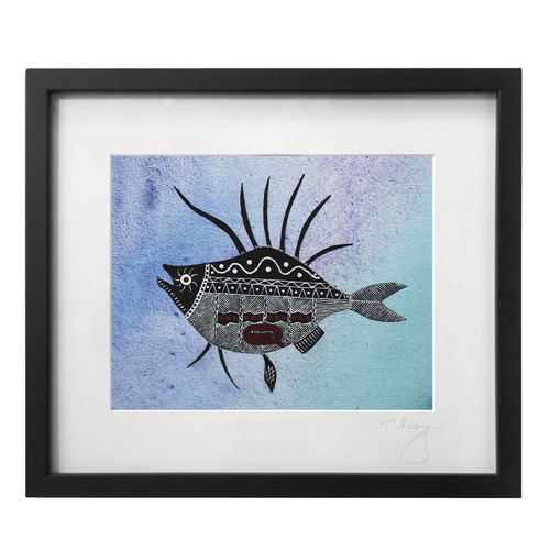 Fish 1 Framed Printed Wall Art Temple & ster