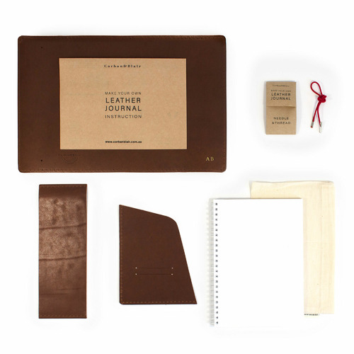 MakeYourOwn Personalised Leather Journal Kit Temple & ster