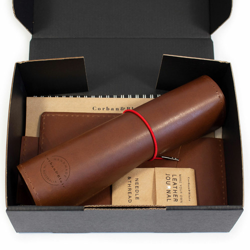 MakeYourOwn Personalised Leather Journal Kit Temple & ster