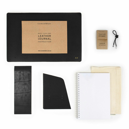 MakeYourOwn Personalised Leather Journal Kit Temple & ster