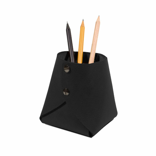 6 Piece Artisan Cowhide Leather Desk Set