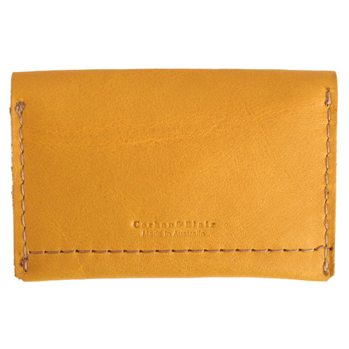 Pocket Personalised Leather Card Holder with Snap Button