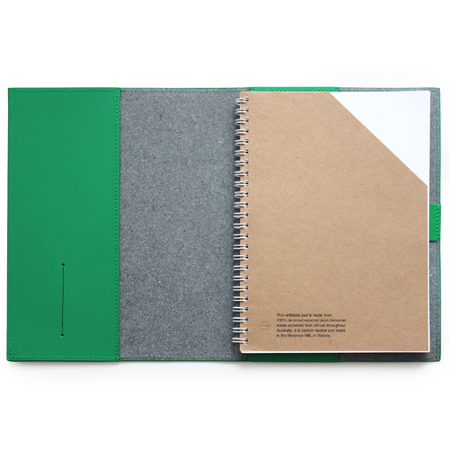 A5 Personalised Recycled Leather Journal with Pad