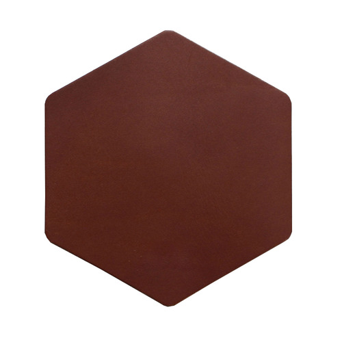 Artisan Hexagonal Leather Coasters
