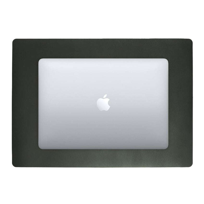 Green Artisan Genuine Leather Desk Mat