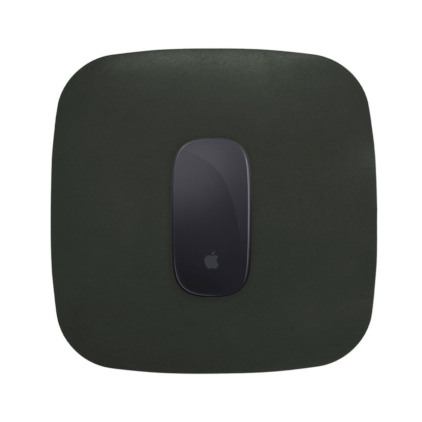 Green Artisan Genuine Leather Mouse Pad