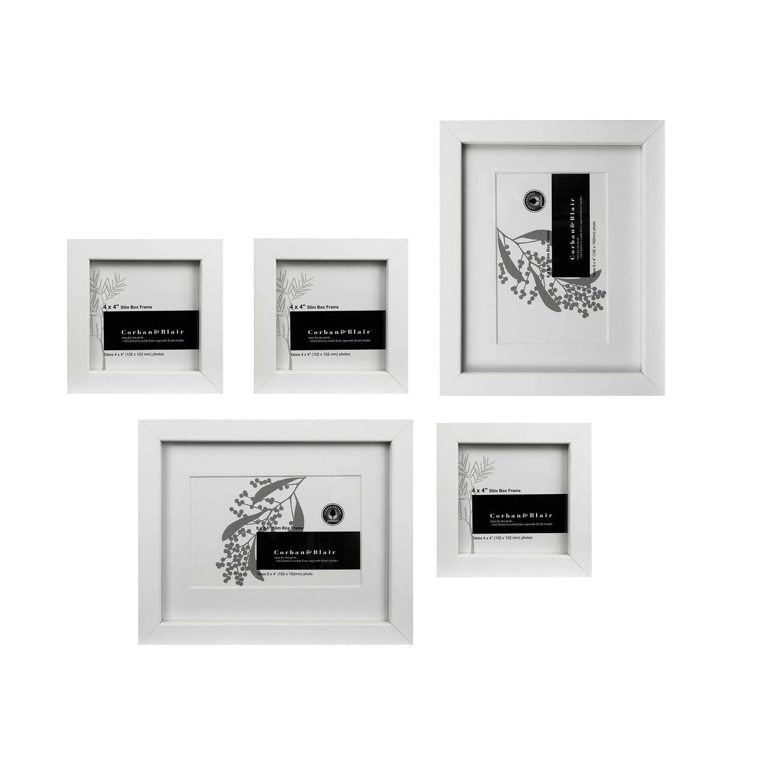 5 Piece Slim Box Gallery Wall Set